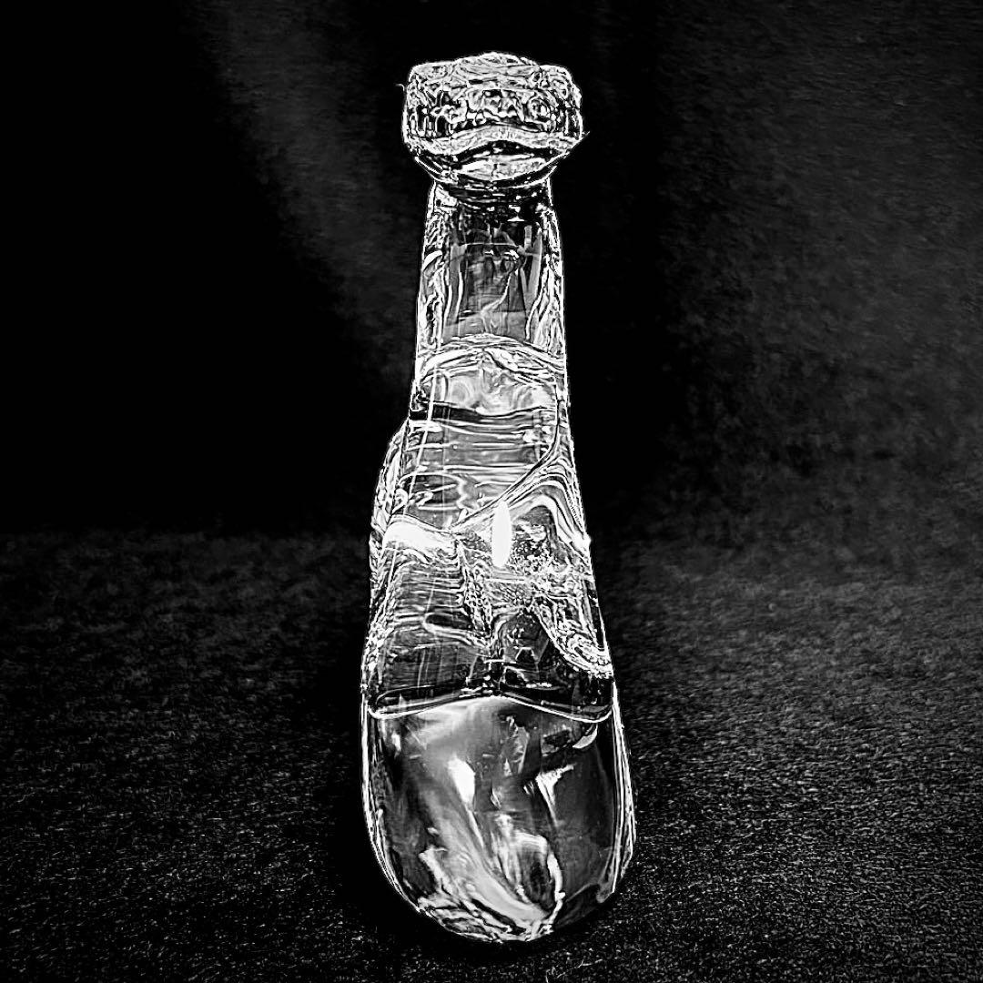 【美品】バカラ クリアクリスタル オーナメント 蛇 ヘビ 巳 干支　美品