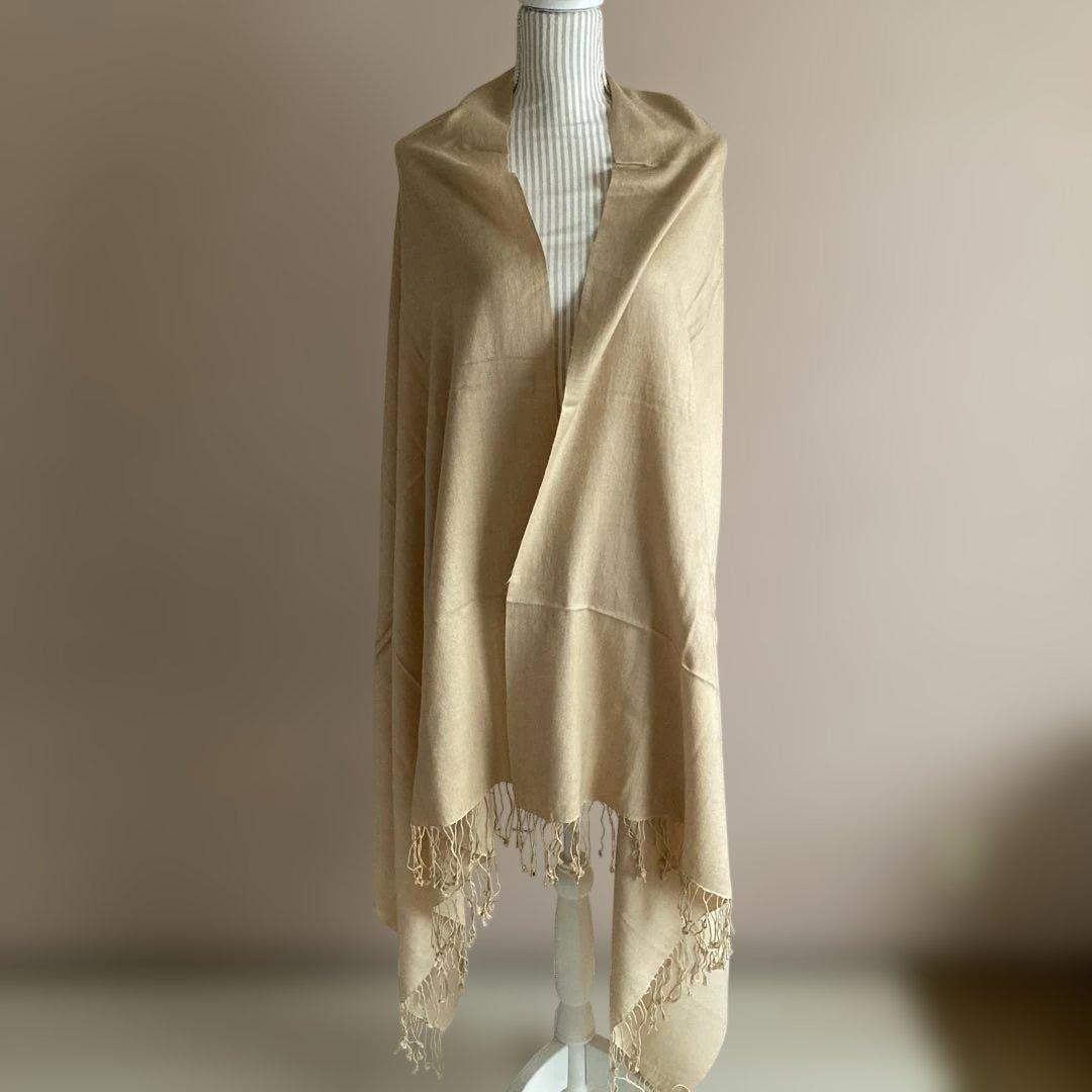 ☆美品☆pashminaハンドメイドショール