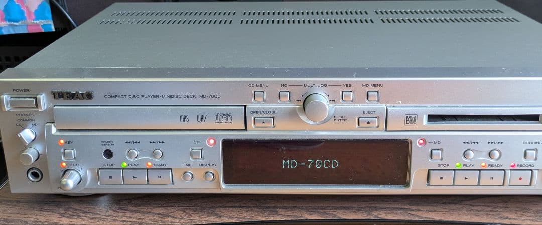 希少 TEAC MD-70CD MDデッキ/CDプレーヤー