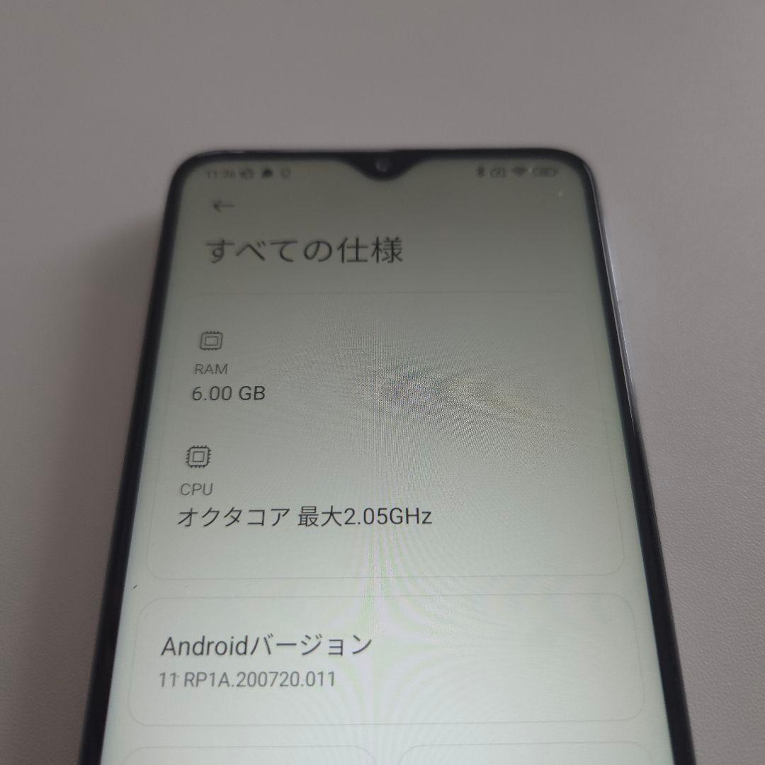 Redmi Note 8 Pro アンドロイド11 6/128 シムフリー251