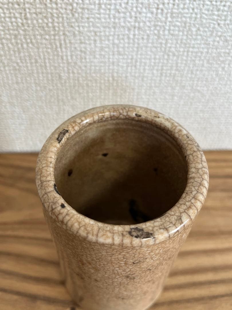 中国美術清時代品文房四宝 染付筆筒 筆立 置物 アンティーク