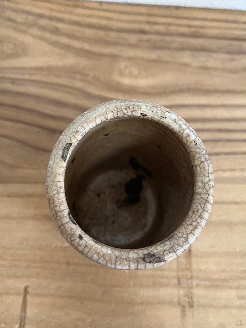 中国美術清時代品文房四宝 染付筆筒 筆立 置物 アンティーク