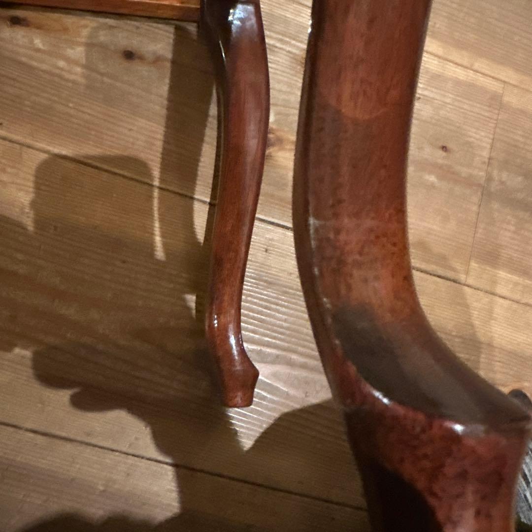 ピアノ椅子　チェア　ヤマハ　猫脚　猫足　ウォルナット