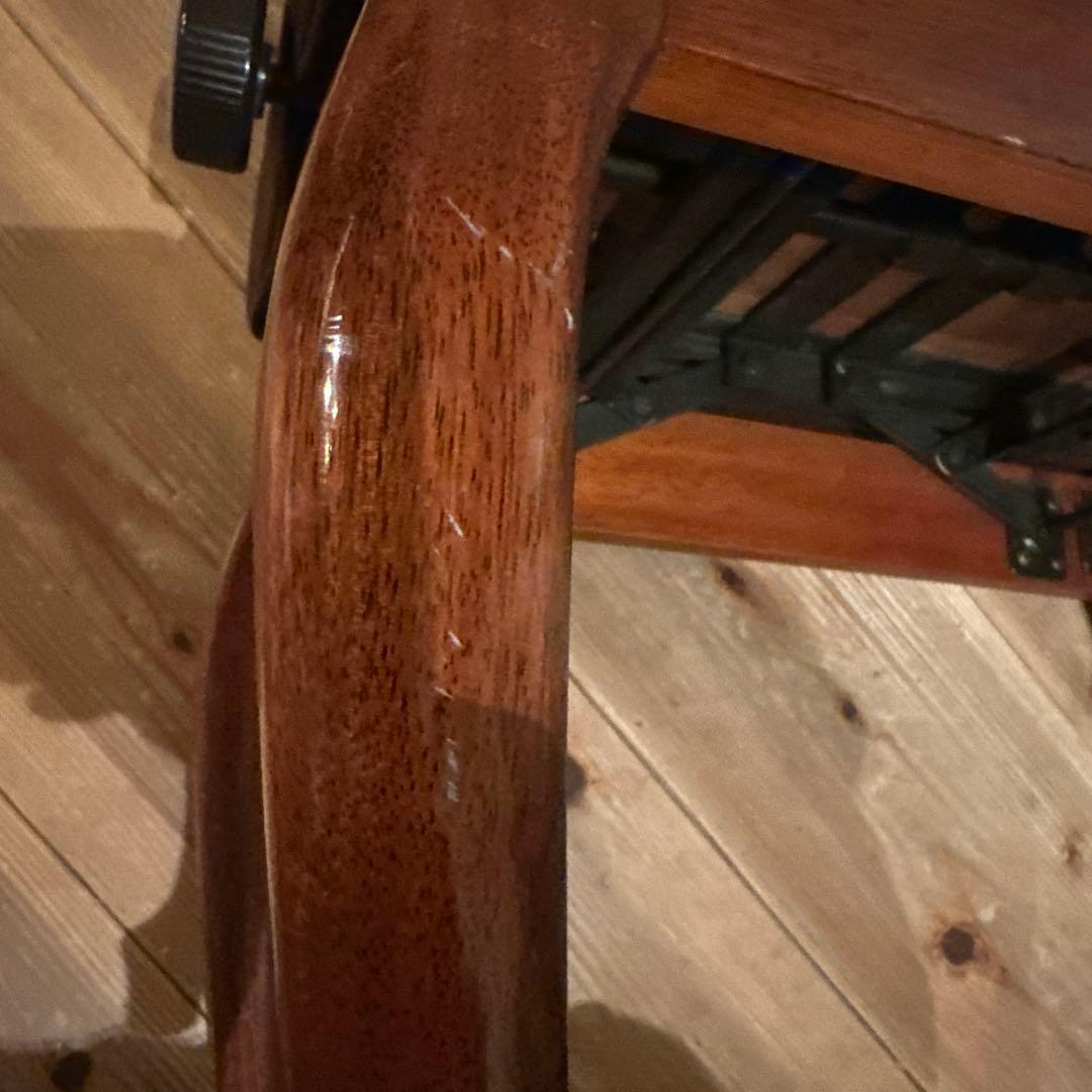 ピアノ椅子　チェア　ヤマハ　猫脚　猫足　ウォルナット