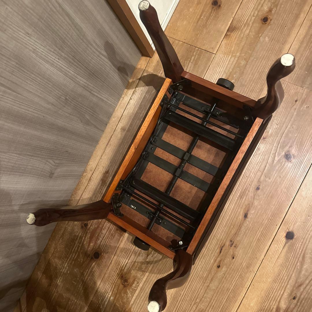 ピアノ椅子　チェア　ヤマハ　猫脚　猫足　ウォルナット