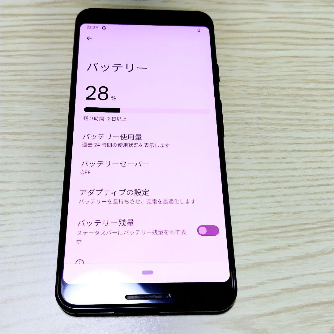 Google Pixel 3a 本体　画面ピンク