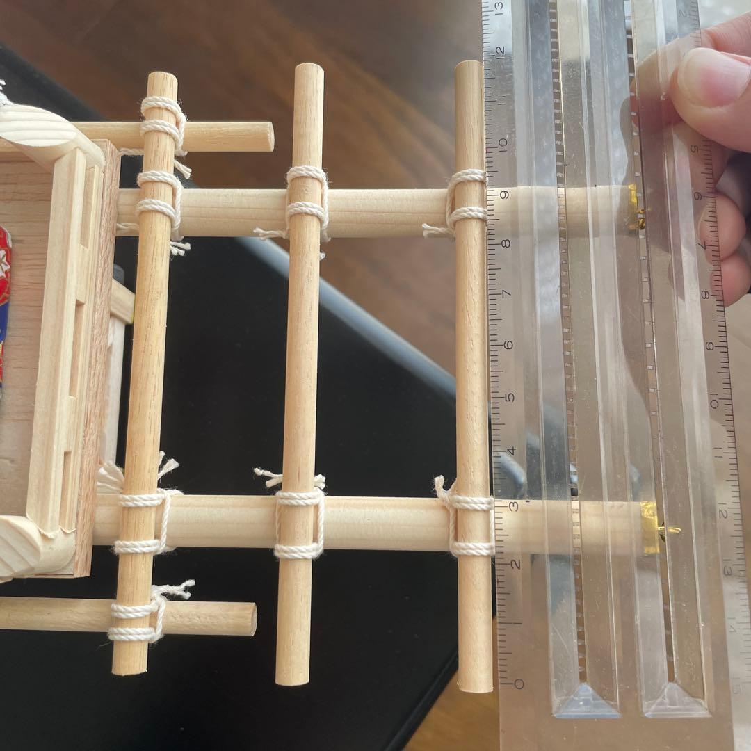 布団だんじり　木製　模型　ミニチュア　ハンドメイド　手作り
