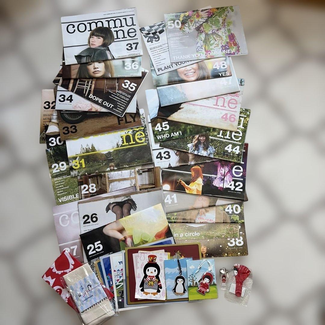 YUKIファンクラブ会報「commune」#25〜50＆グッズ