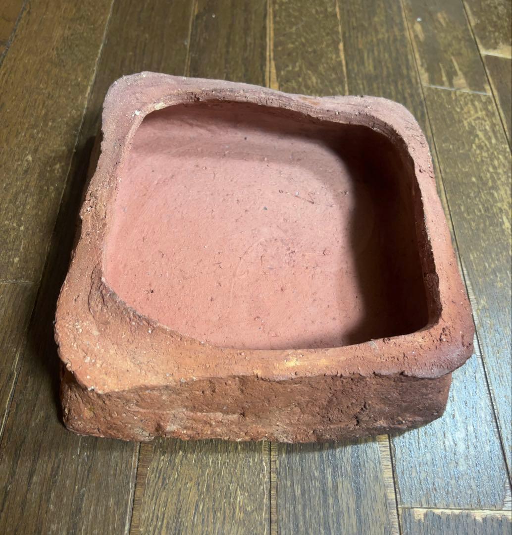 備前焼　台皿・高さ7.4cm！　重さ2.5kg！　贅沢な盛皿