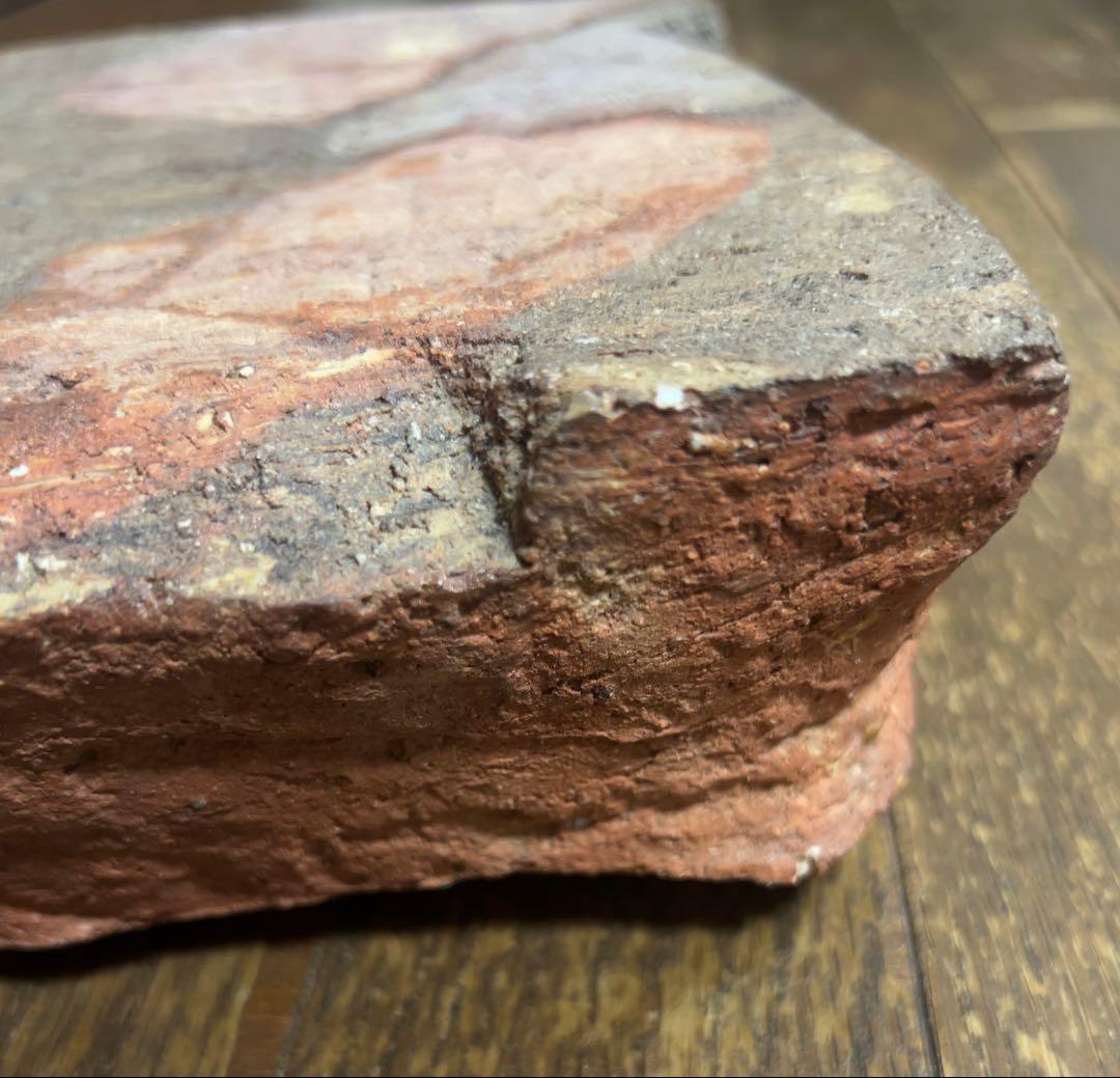 備前焼　台皿・高さ7.4cm！　重さ2.5kg！　贅沢な盛皿