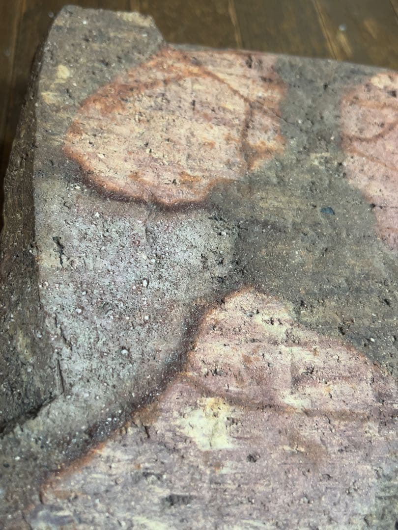 備前焼　台皿・高さ7.4cm！　重さ2.5kg！　贅沢な盛皿