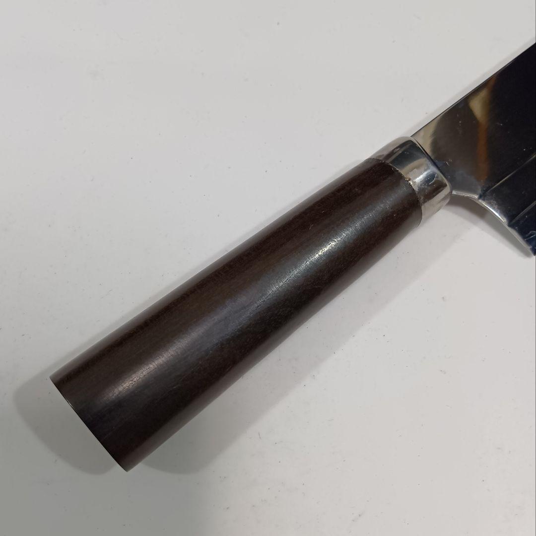 SUS420J2 切付 片刃 牛刀包丁 高炭素鋼ステンレス シェフナイフ 黒檀柄