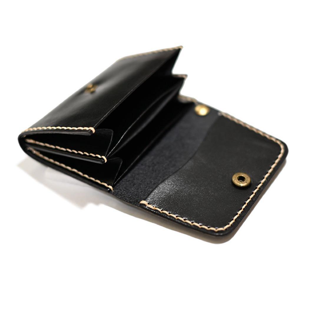 YANKEE社イタリアンレザー 牛革財布コンパクトショートトラッカーウォレット