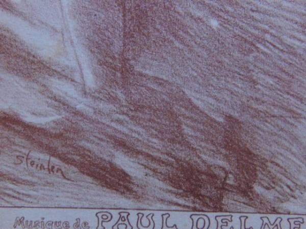 テオフィル＝アレクサンドル・スタンラン、≪金髪の妖精≫、希少画集画