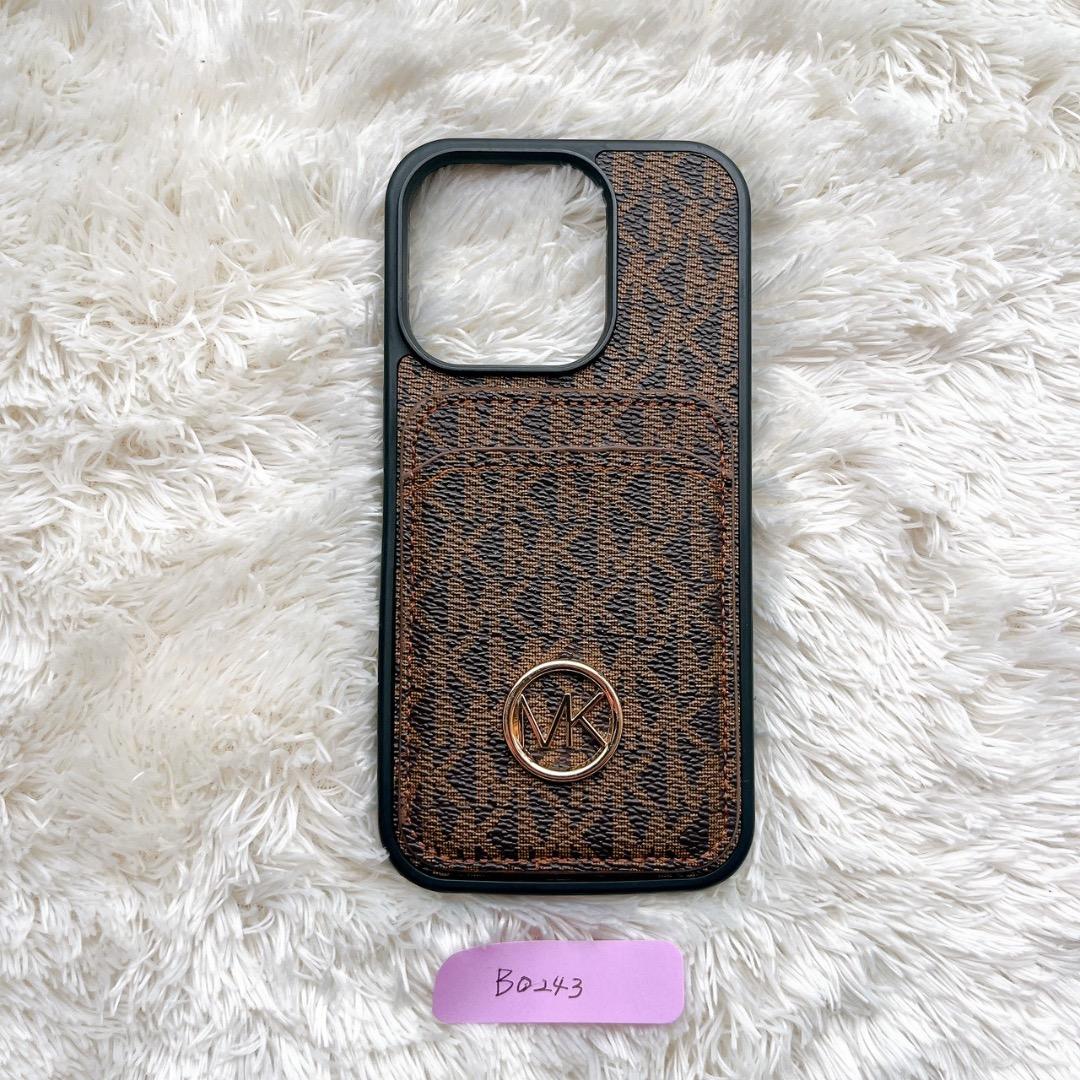 MICHAEL KORS iPhoneケース スマホケース MK柄 ブラウン