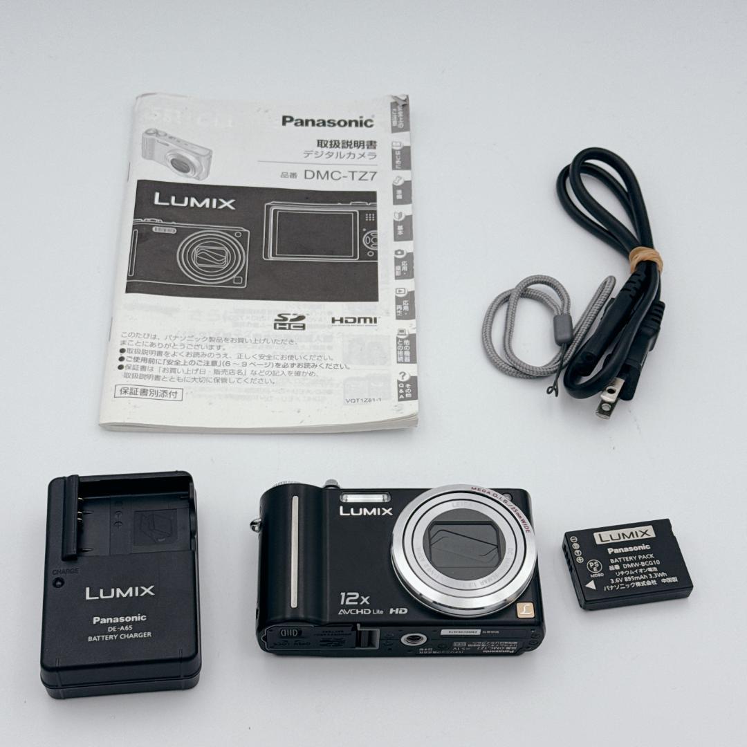 【美品】Panasonic LUMIX DMC-TZ7 コンパクトデジタルカメラ