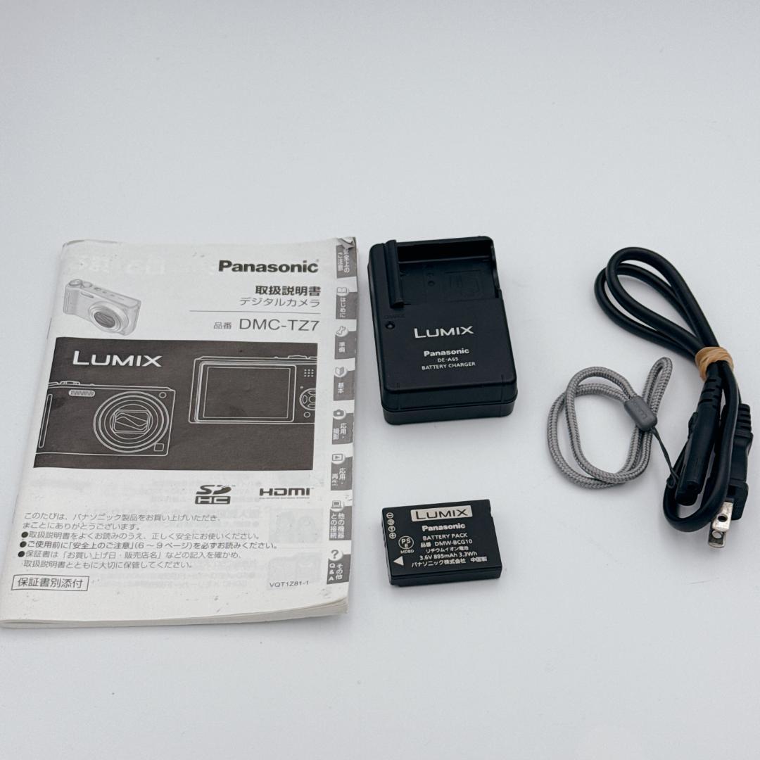 【美品】Panasonic LUMIX DMC-TZ7 コンパクトデジタルカメラ