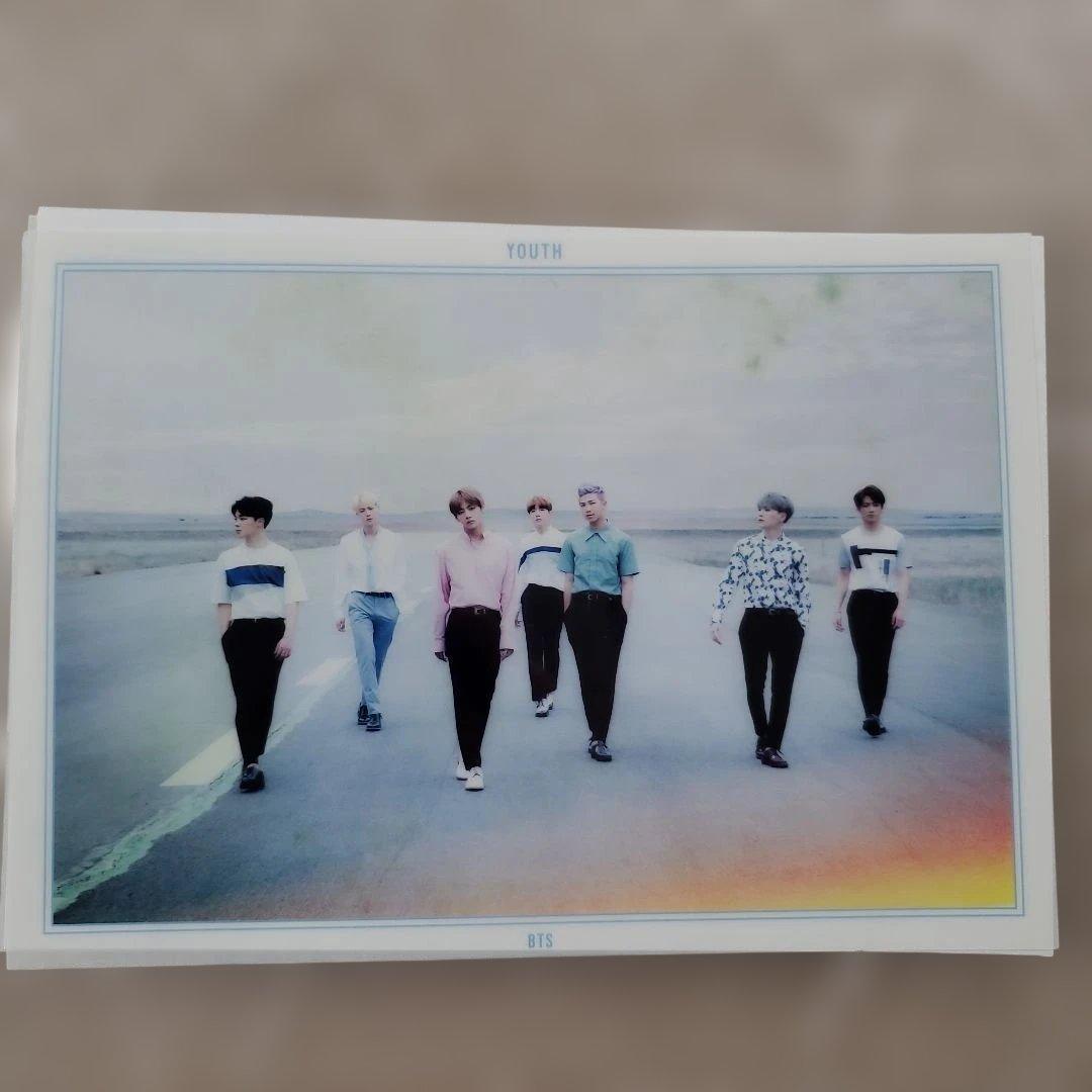 BTS 防弾少年団 youth クリアポスター　ジョングク　オール