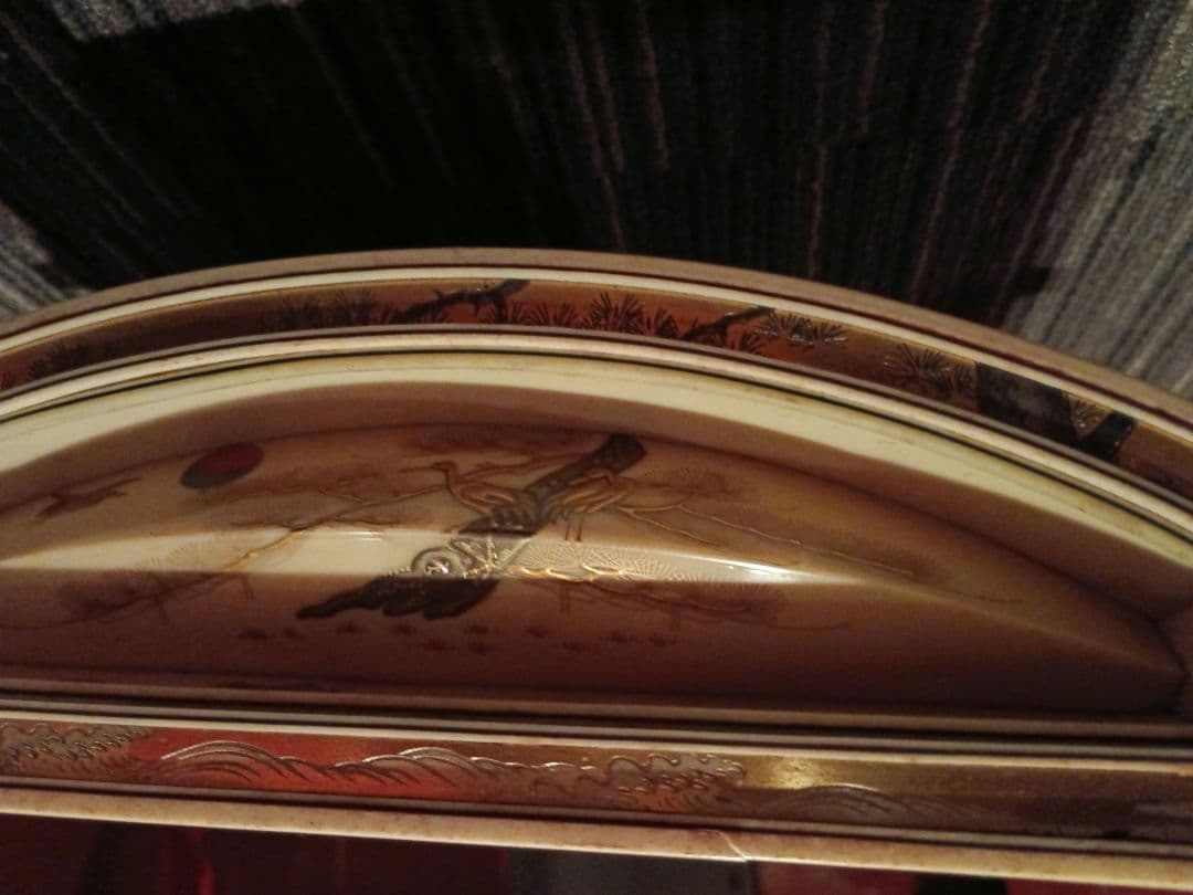 【引取限定】琴 13弦 蒔絵装飾 2面セット 替え糸付き 和楽器 箏 引取歓迎