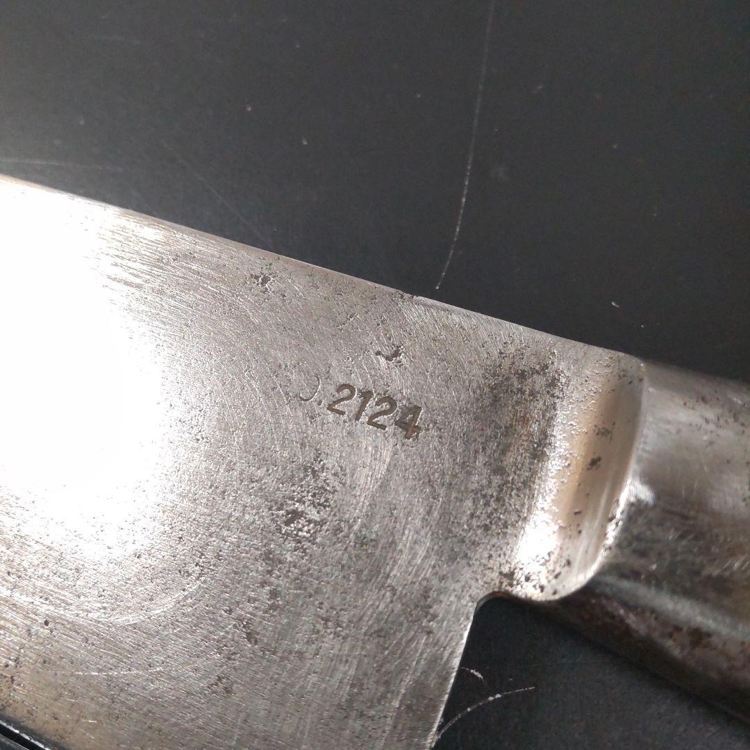 中古再生品東京杉本全鋼牛刀No2124 刃渡245mm
