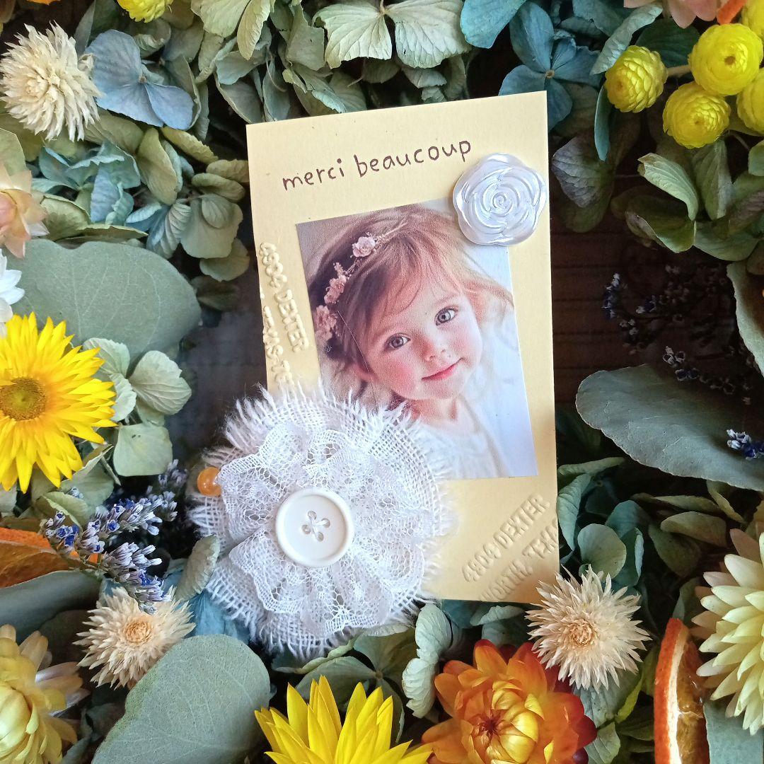 ももさく＆秋色紫陽花とピンク系小花＆オレンジイエロー系小花リース2個セット