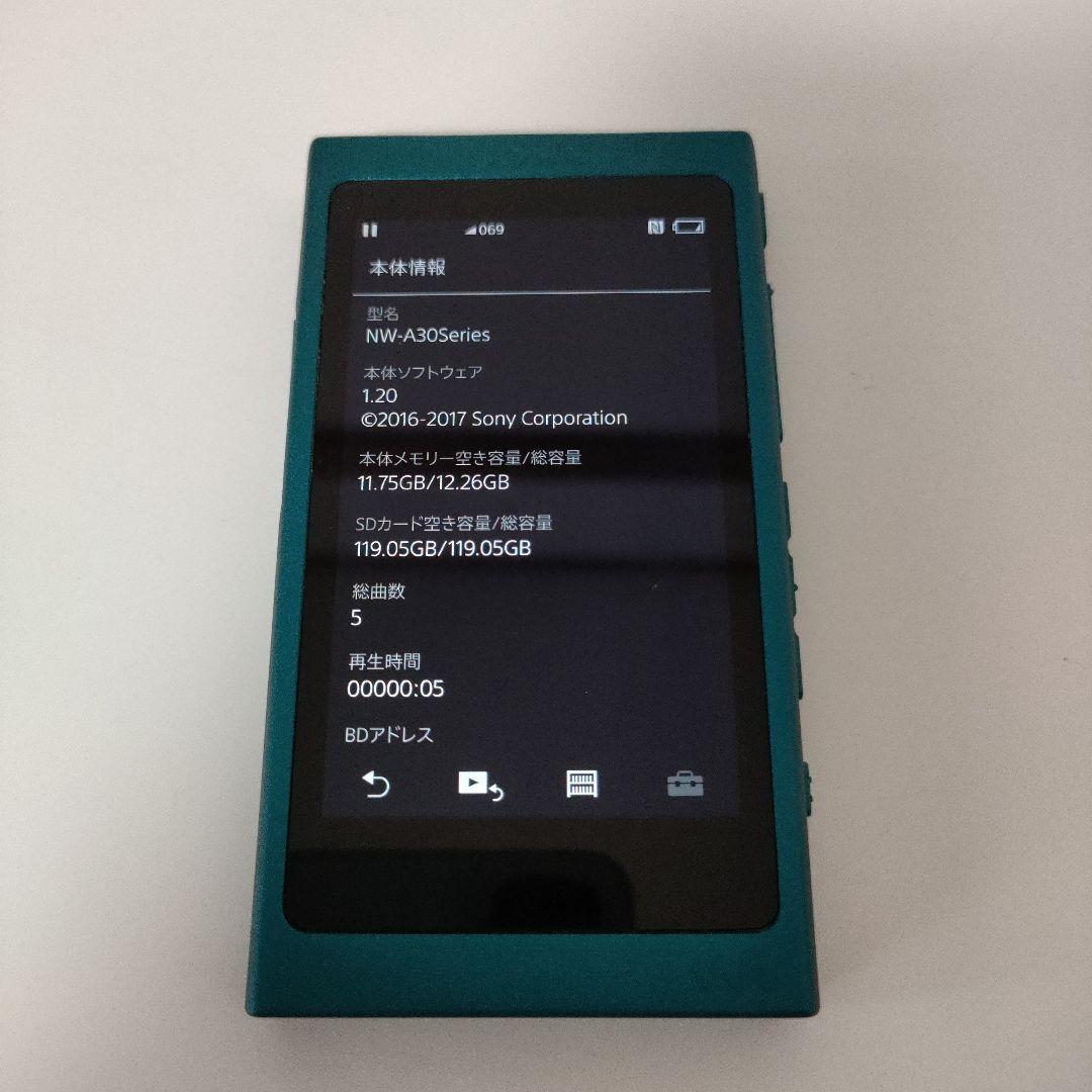 SONY ウォークマン デジタルオーディオプレーヤー ターコイズ NW-A35