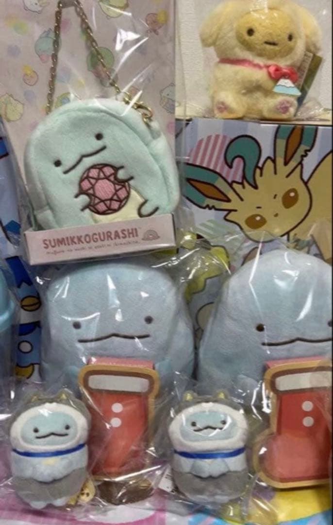 【新品タグ付き】7点セット　とかげ　ぬいぐるみ　たぴおか　えびふらいのしっぽ　等