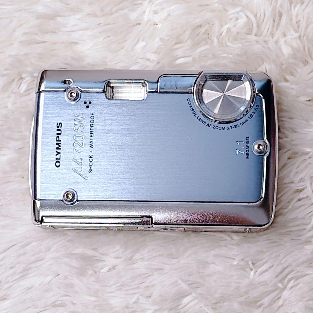 OLYMPUS オリンパス μ 720 SW ミュー デジカメ アクアブルー