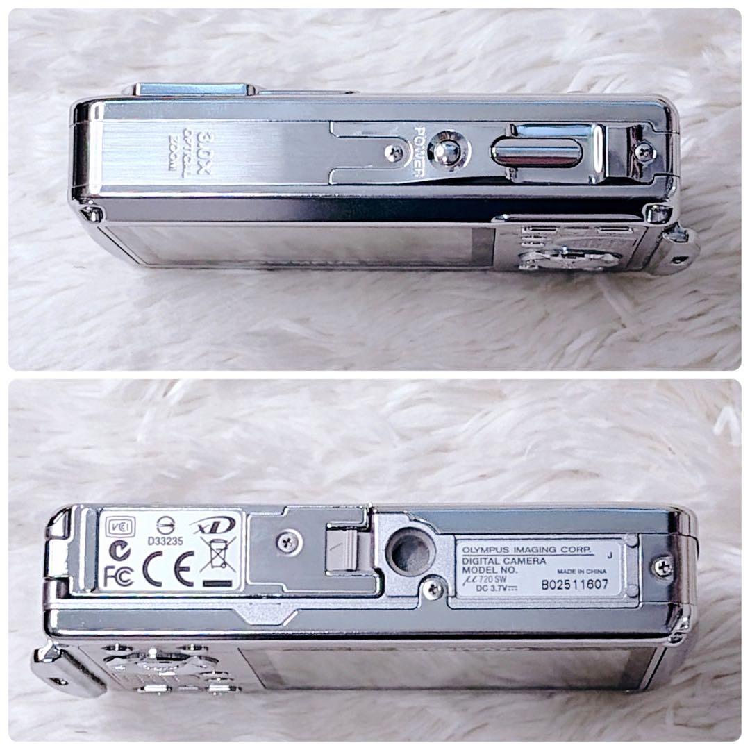 OLYMPUS オリンパス μ 720 SW ミュー デジカメ アクアブルー