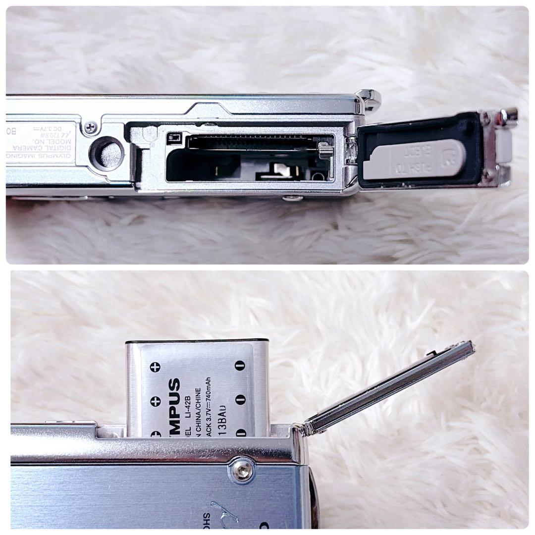 OLYMPUS オリンパス μ 720 SW ミュー デジカメ アクアブルー