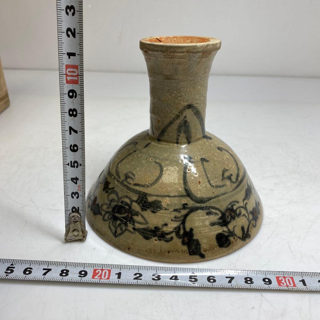 16世紀安南染付高台鉢　タニサ　 木箱付　幅約12.7cm 東R8-0205①