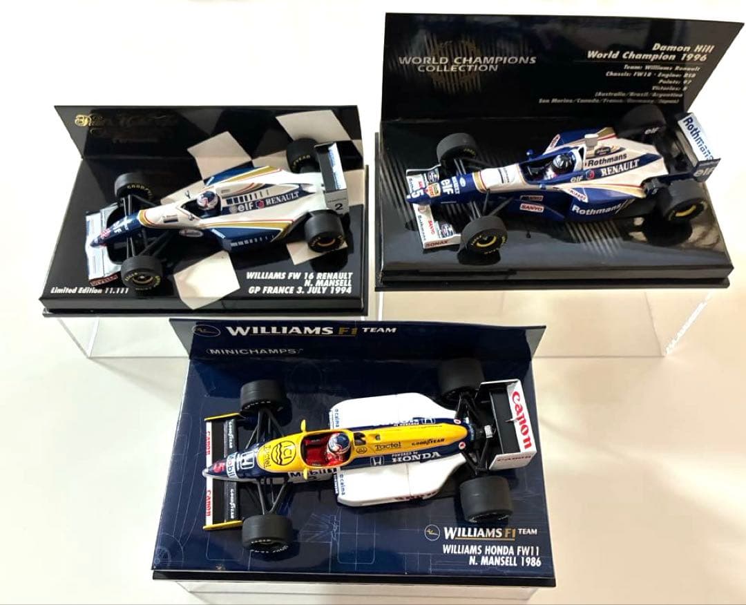 ミニチャンプス・マッチボックス　F1 ミニカー　ウィリアムズ　などセット1/43