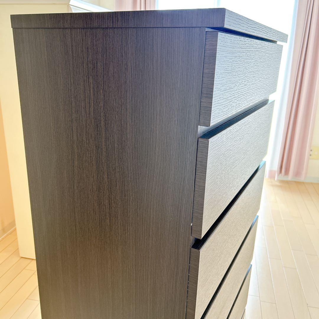 良品✨ニトリ　チェスト　6段　ブラウン　お洒落　仕切り付き　2019年製