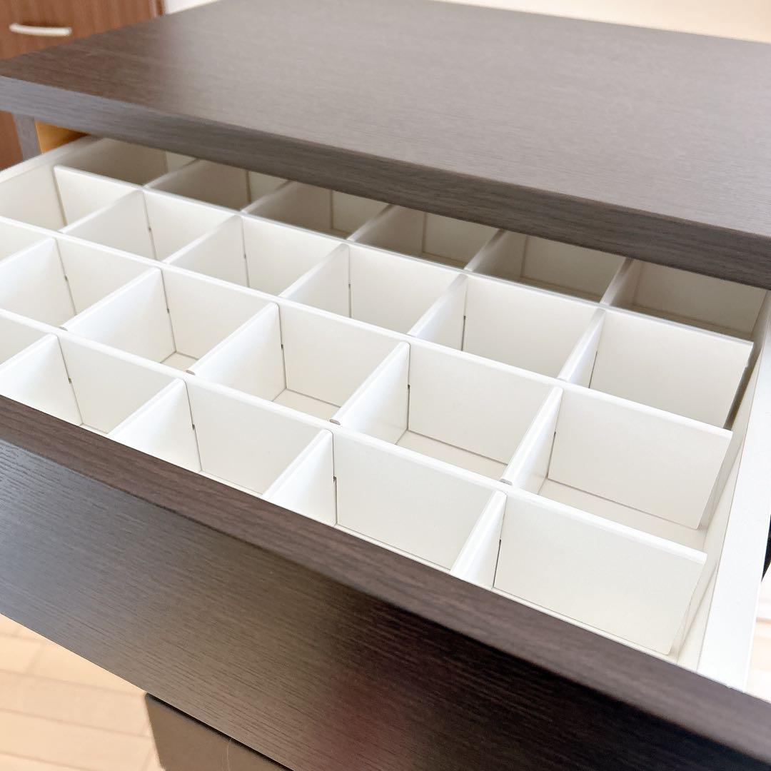 良品✨ニトリ　チェスト　6段　ブラウン　お洒落　仕切り付き　2019年製