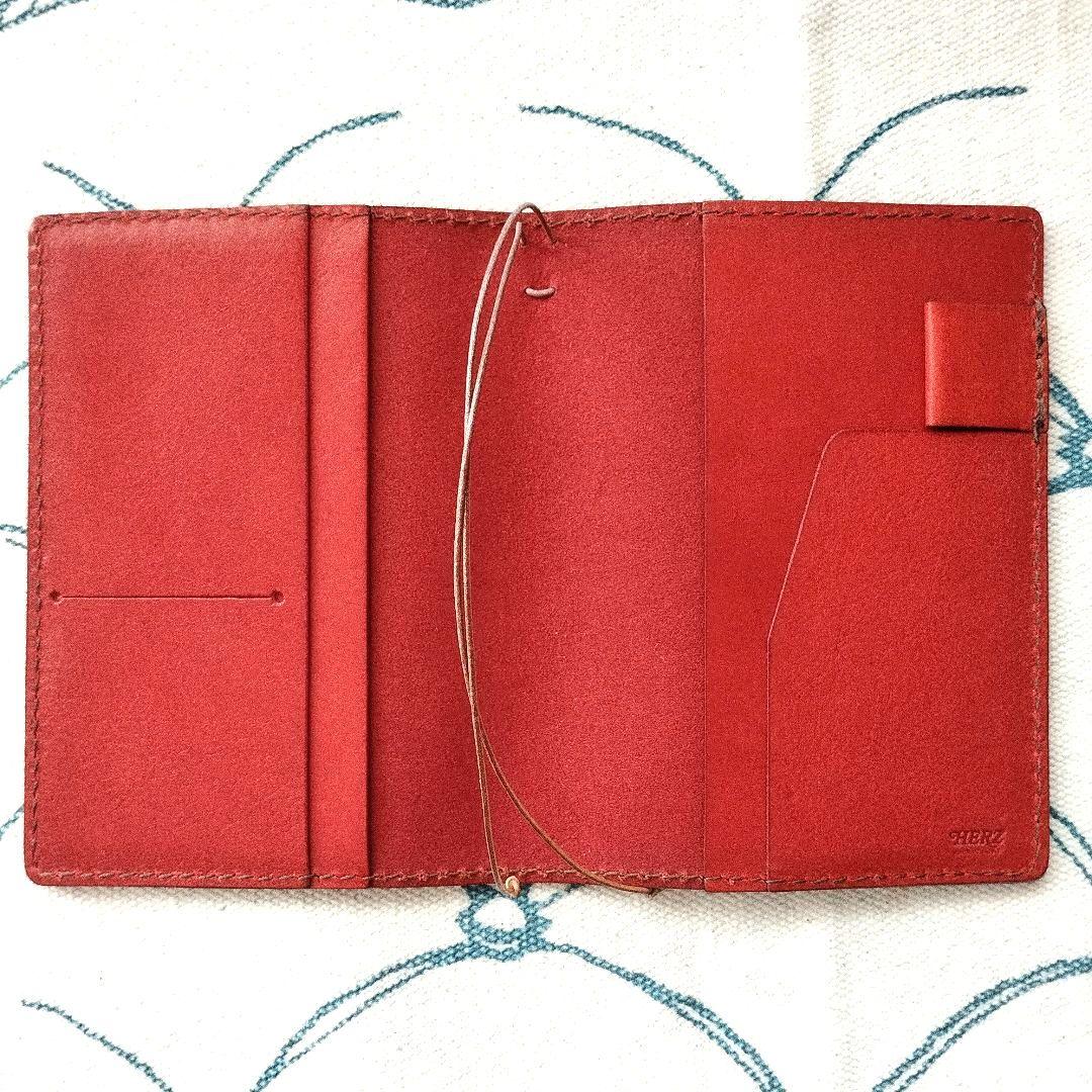 HERZ　ほぼ日手帳オリジナルサイズ　カバー　KB-104-S（レッド）