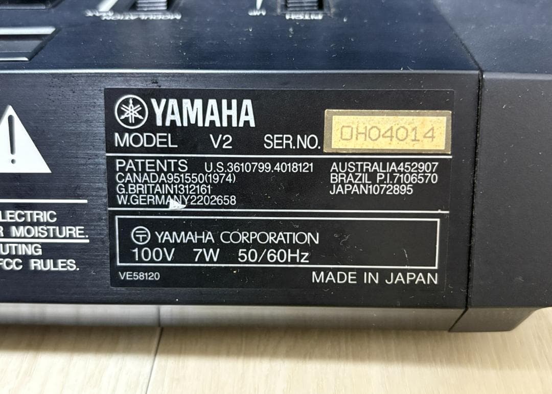 Yamaha V2 61鍵 キーボードシンセサイザー