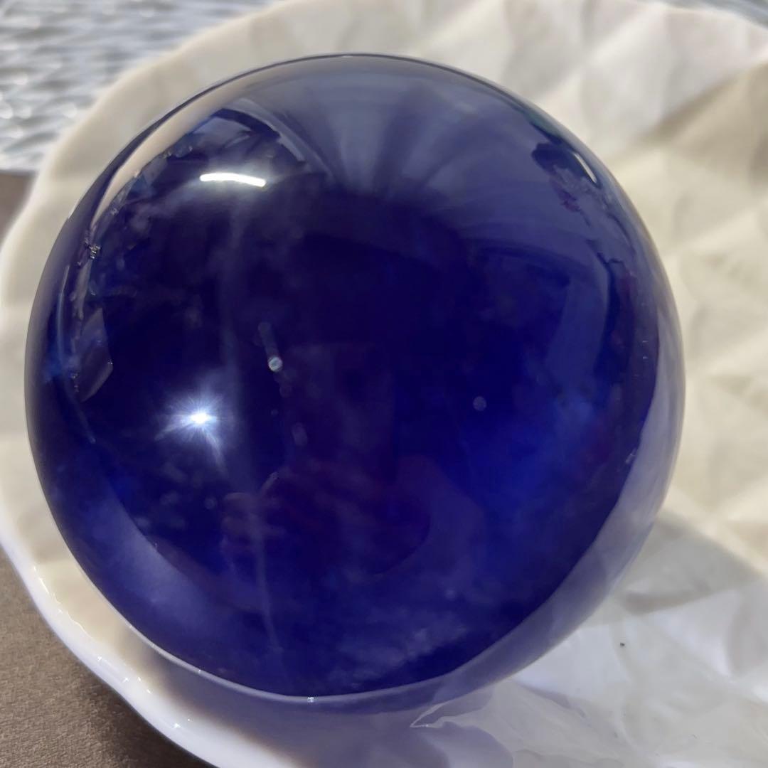 レア 天然石 高品質 セリサイト イン フローライト スフィア パープル 大!