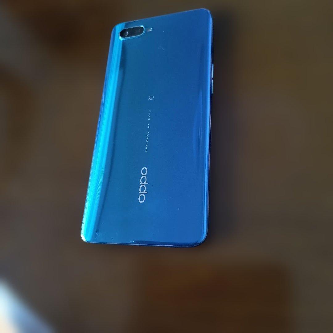 楽天モバイル版Oppo スマートフォン 青 ノッチ付き