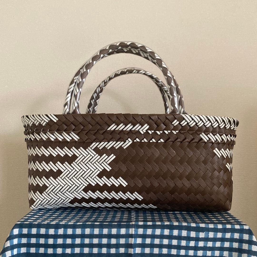 【美品】mekearisa メケアリサ ブーケ ブラウン×ゴマシオ
