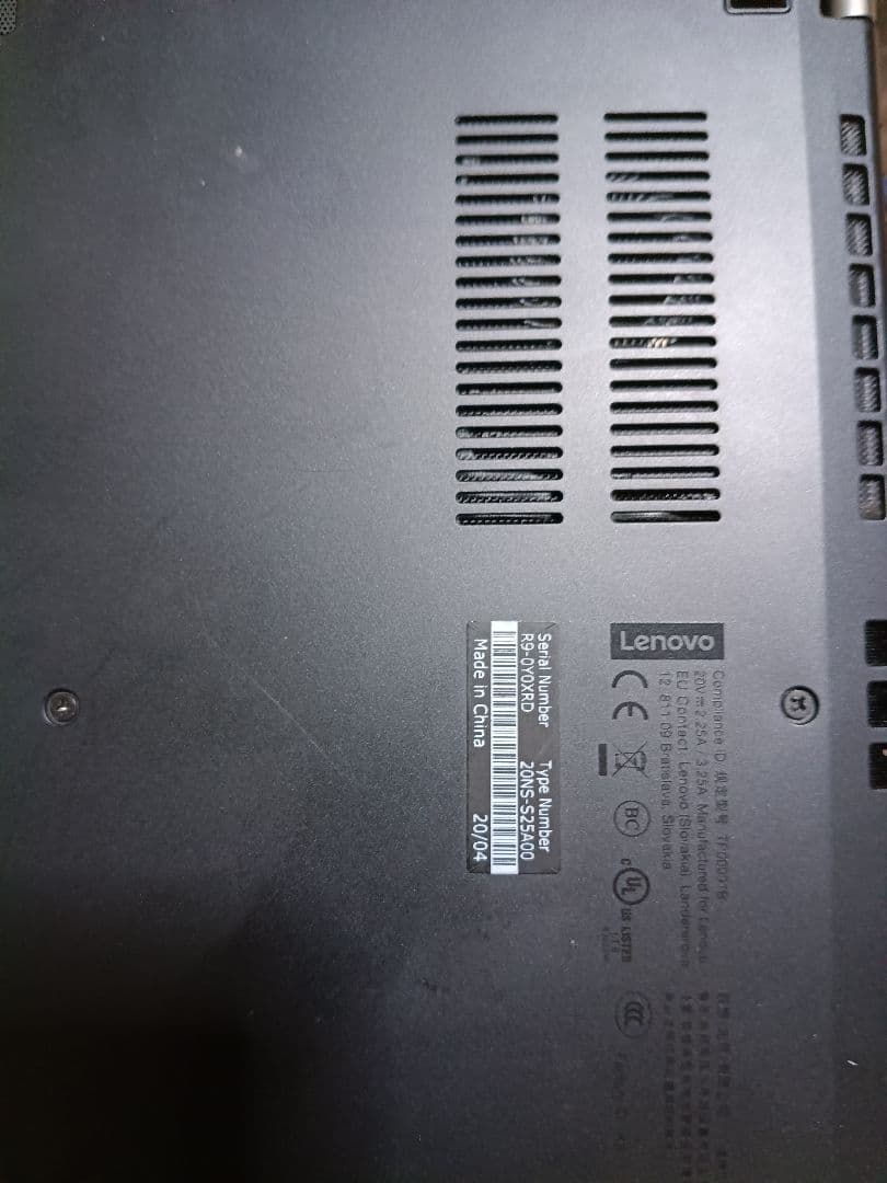 ニコイチ　LENOVO ThinkPad L390 8GB SSD 500GB