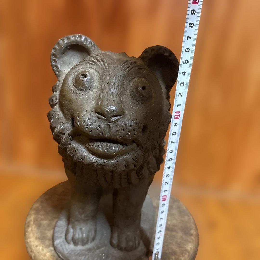 ライオン置物 サイズ26×30×13 4.1キロ ビンテージ ハンドメイド
