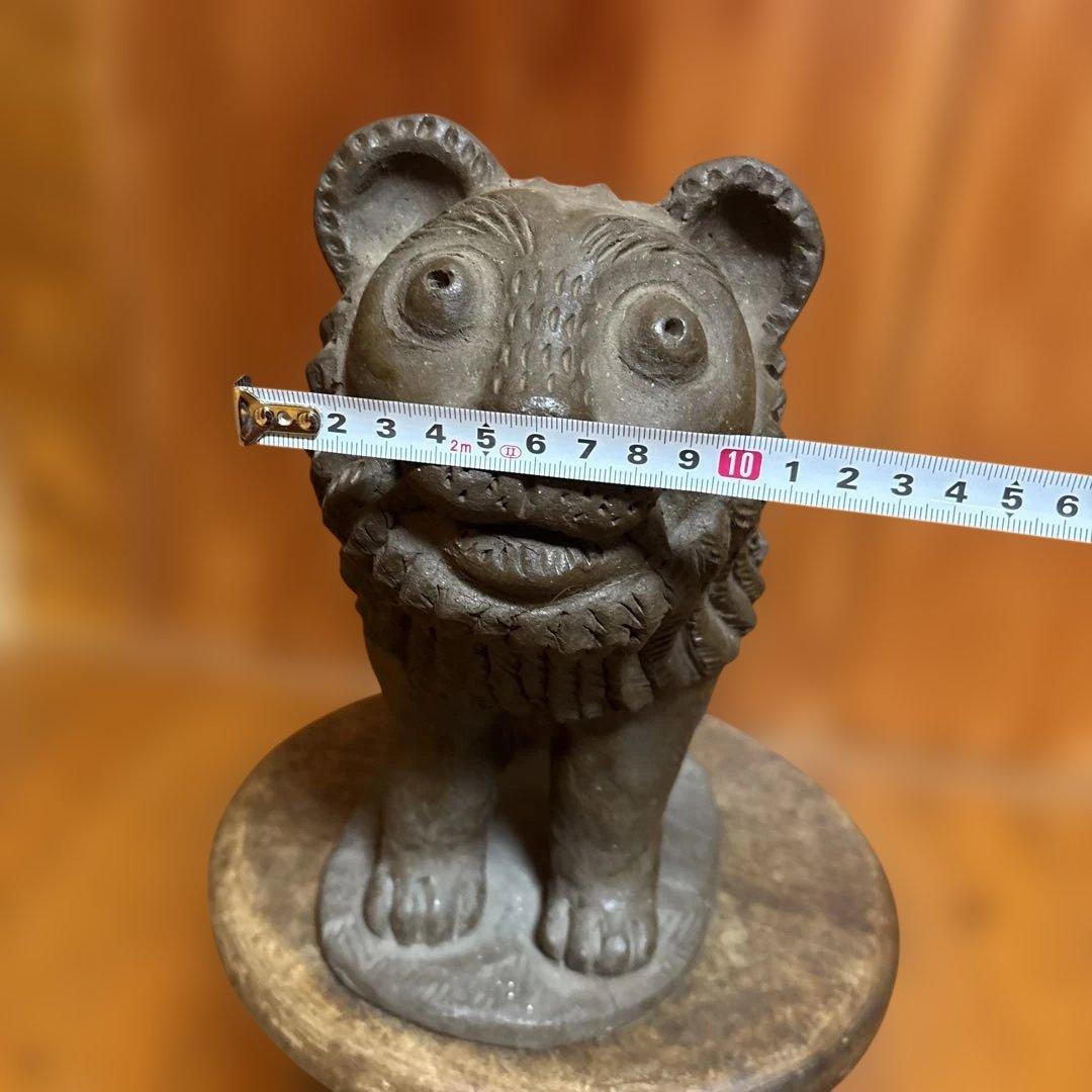ライオン置物 サイズ26×30×13 4.1キロ ビンテージ ハンドメイド
