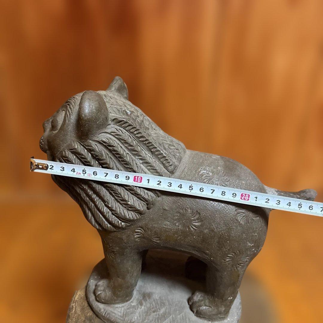 ライオン置物 サイズ26×30×13 4.1キロ ビンテージ ハンドメイド