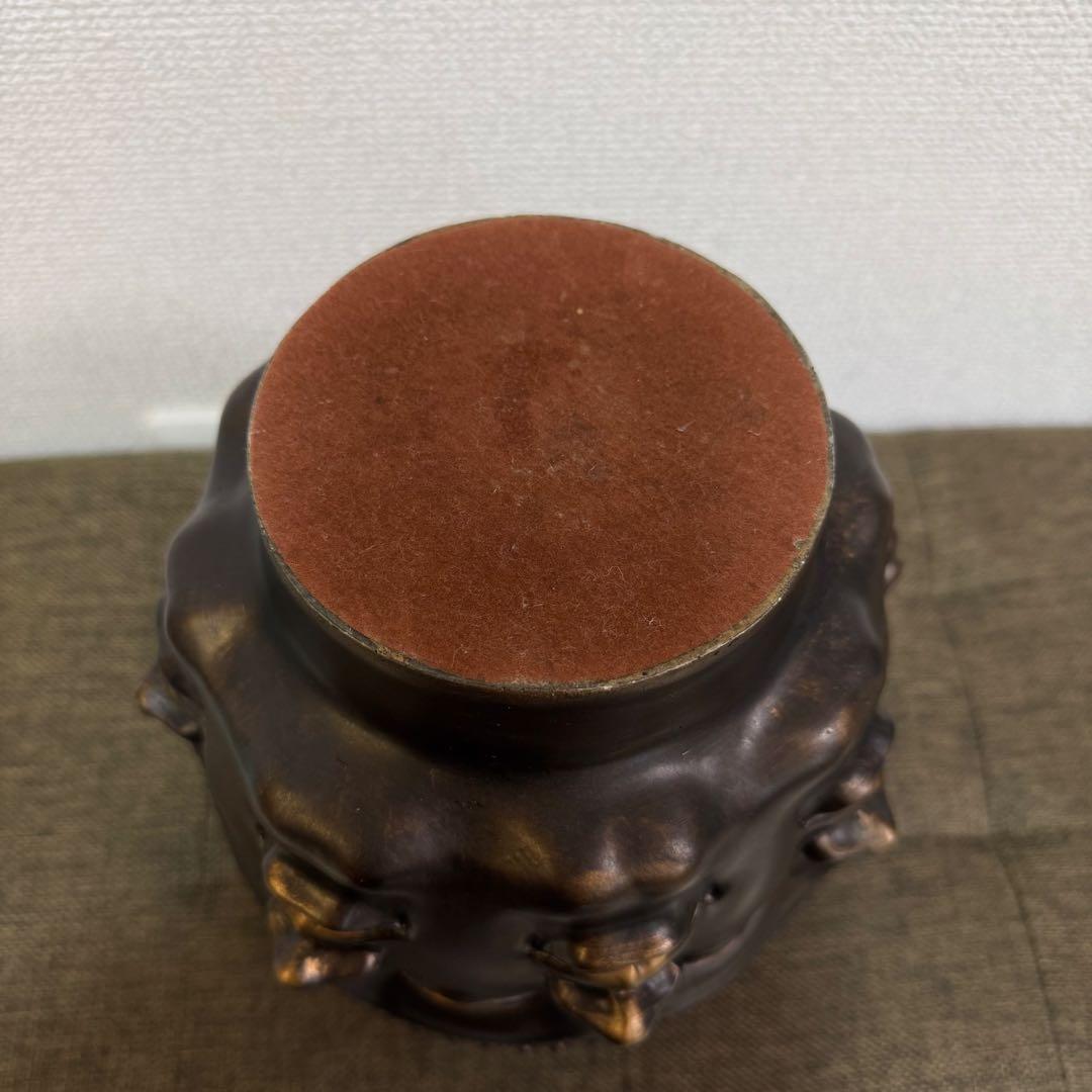 【希少品】Faces Vase TMS 2006 大仏 壺 ハンドメイド アート