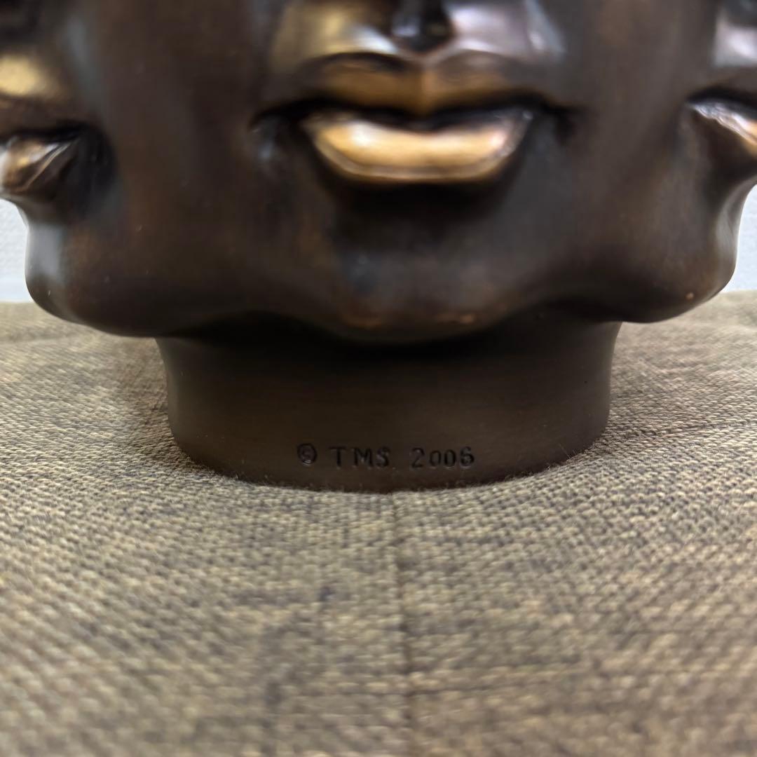 【希少品】Faces Vase TMS 2006 大仏 壺 ハンドメイド アート