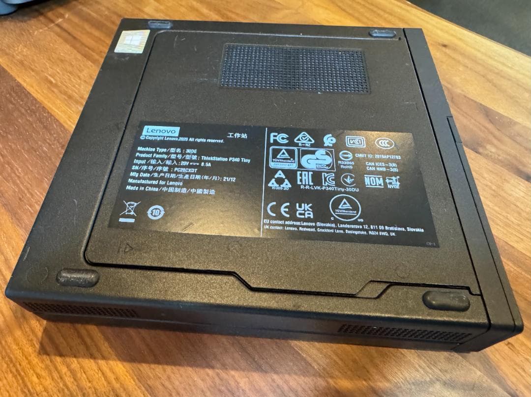 ジャンク品 Lenovo P340 Tiny / i5-10600