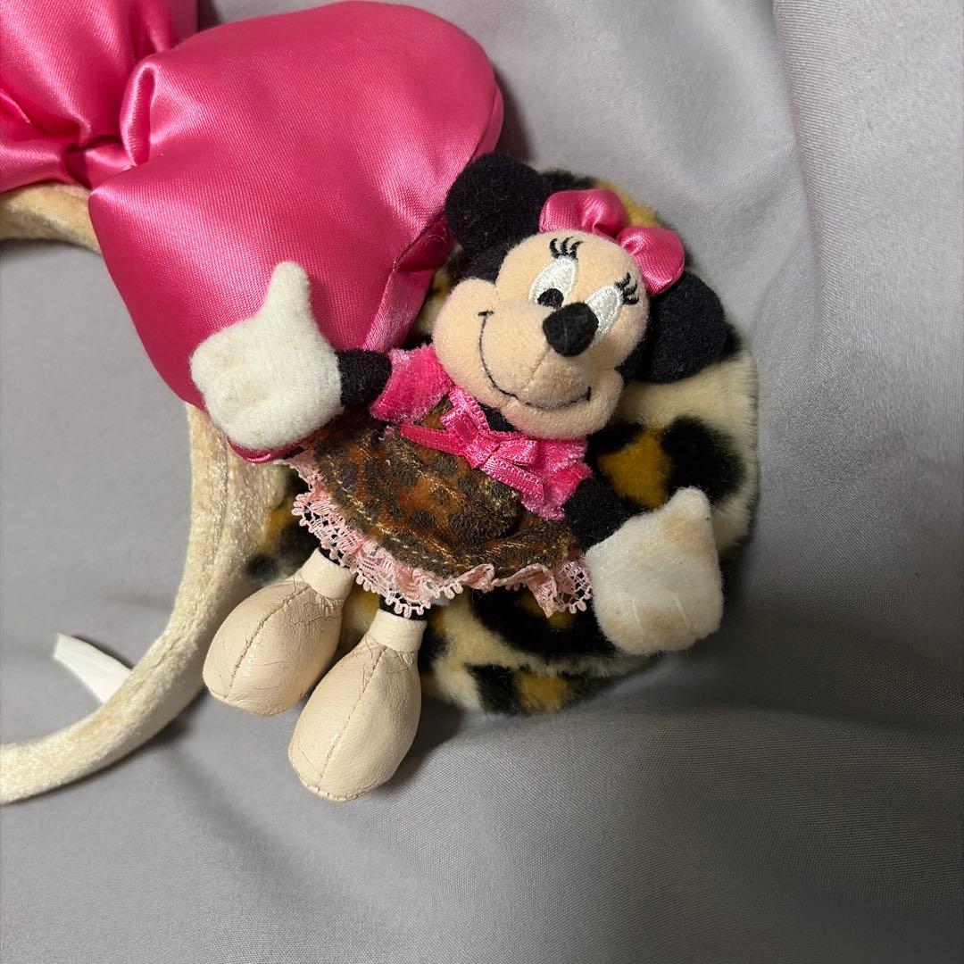 ディズニー ミニーちゃん ヒョウ柄 カチューシャ レア
