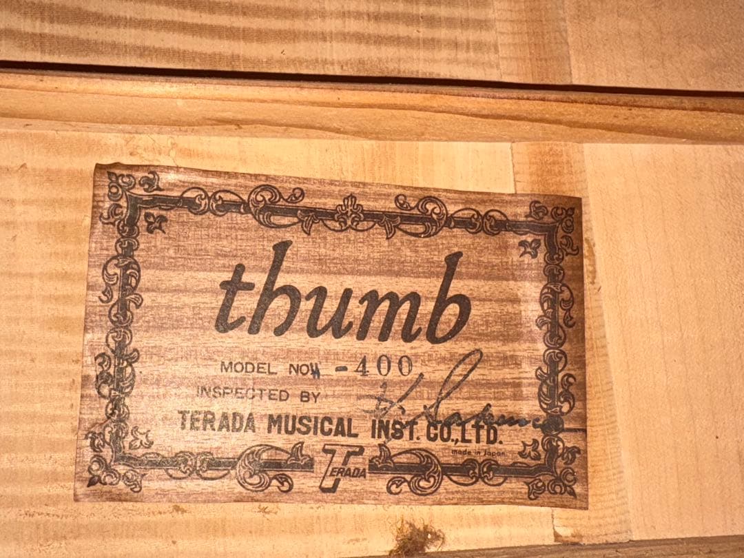 寺田楽器　Thumbアコースティックギター　W-400ケース付1923-02-1