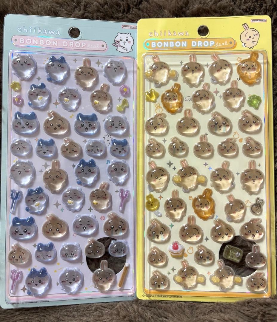 BONBON DROP シール　ちいかわ　ハチワレ　うさぎ