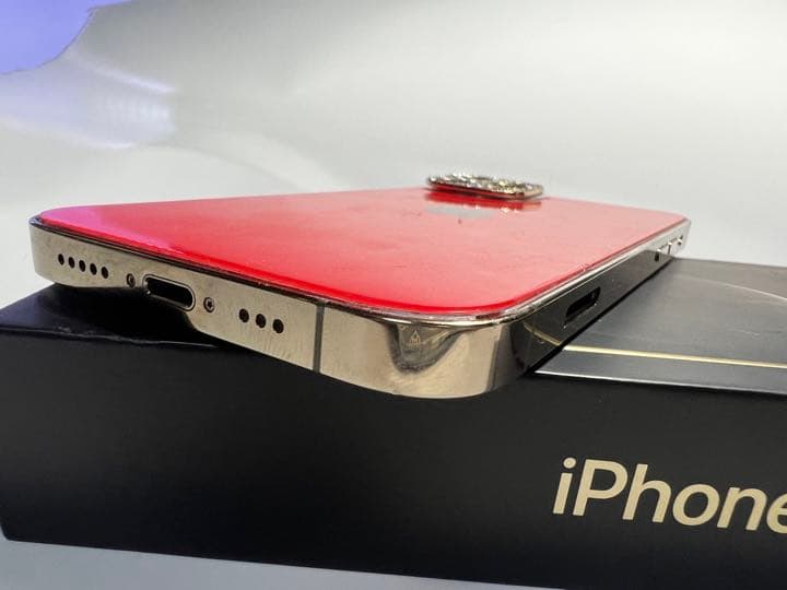 iPhone 12 pro ゴールド レッドカスタム 256 GB SIMフリー